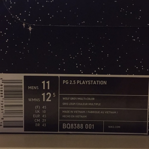 ❌SOLD❌NIKE Paul George PG2.5 PlayStation Wolf Grey - Picture 8 of 8